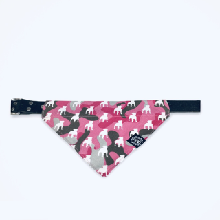 Šátek pro psy - SBT camouflage pink