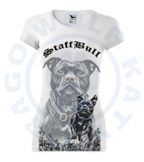 Dámské tričko GLANCE - Staffbull maxi