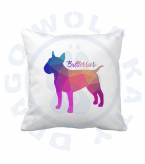 Polštář s povlakem - Bullterrier barevný vitráž
