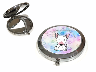 Zrcátko - I love bullterrier - rainbow