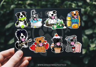 Nažehlovačka - Staffbull cartoon MIX