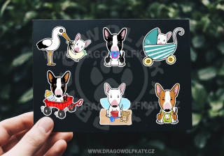 Nažehlovačka - Bullterrier Baby cartoon