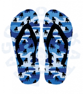 Letní žabky - Staffbull camouflage blue