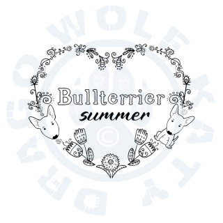 Bullterrier Summer - Omalovánka