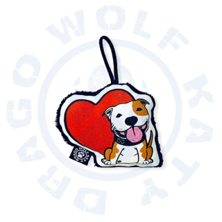 Klíčenka DWK - Bullčičák Staffbull - Miluji Tě