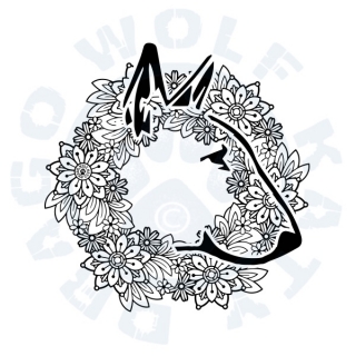 Bullterrier Flowers