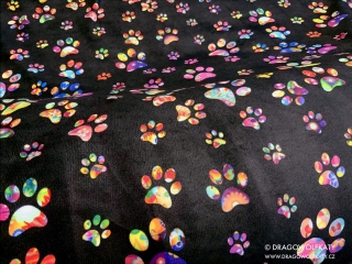 Deka DWK - Tlapky barevné