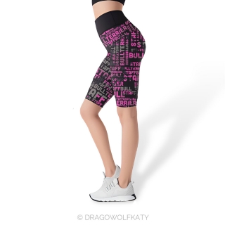 Legíny DWK short - Staffbull Word Pink Camo
