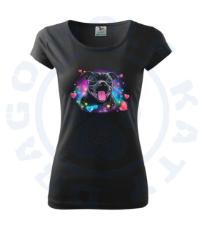 Dámské tričko GLANCE - Staffbull srdce