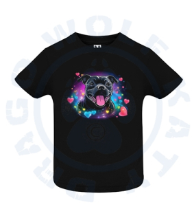 Baby triko - Staffbull srdce