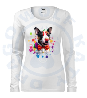 Dámské triko SLIM - Bullterrier klaun