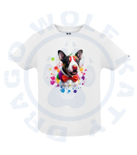 Baby triko - Bullterrier klaun