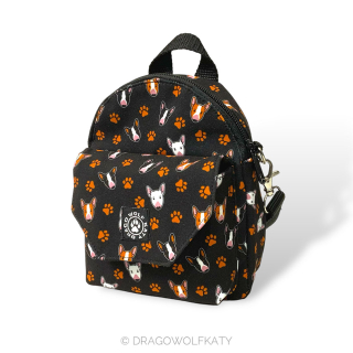 Baby/Small batoh / Pamlskovník - Bullterrier kebulky