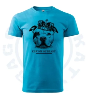 Pánské triko Basic - Staffbull King Of My Heart