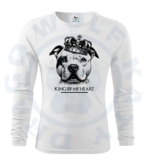 Pánské triko Fit - T Long Sleeve - Staffbull King Of My Heart