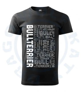 Pánské triko - Bullterrier word