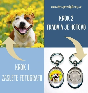 Klíčenka s žetonem - vlastní pejsek