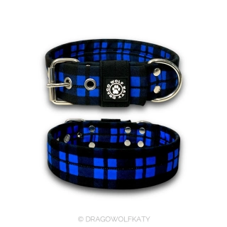 Obojek Flanel Blue