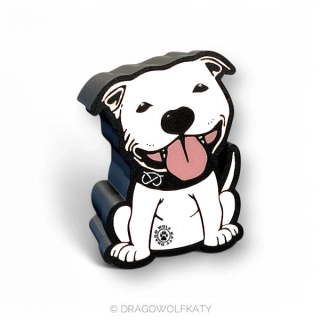 Bullčičák Staffbull bílý - krabička