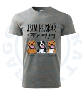 Pánské triko - Jsem pejskař - Staffbull