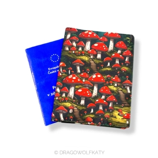 Obal na očkovací průkaz - Muchomůrky